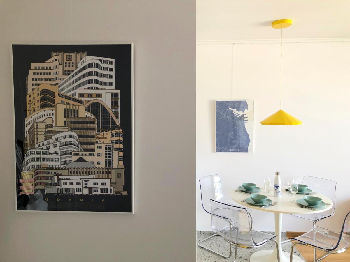 Appartamento Tlusta Mewa Sea View Gdynia Esterno foto